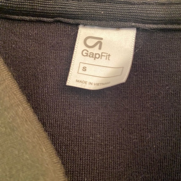 GapFit Scuba Olive Green Bomber Athleisure Jacket With Pockets Size Small - Picture 2 of 6